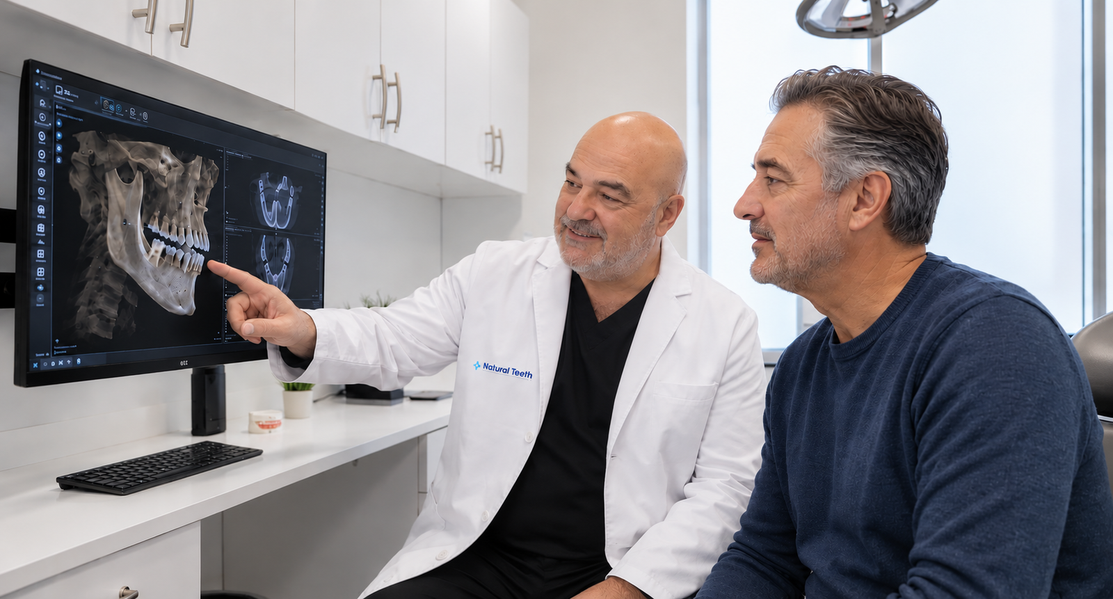 Dental implant consultation using 3D CBCT technology in Jacksonville.