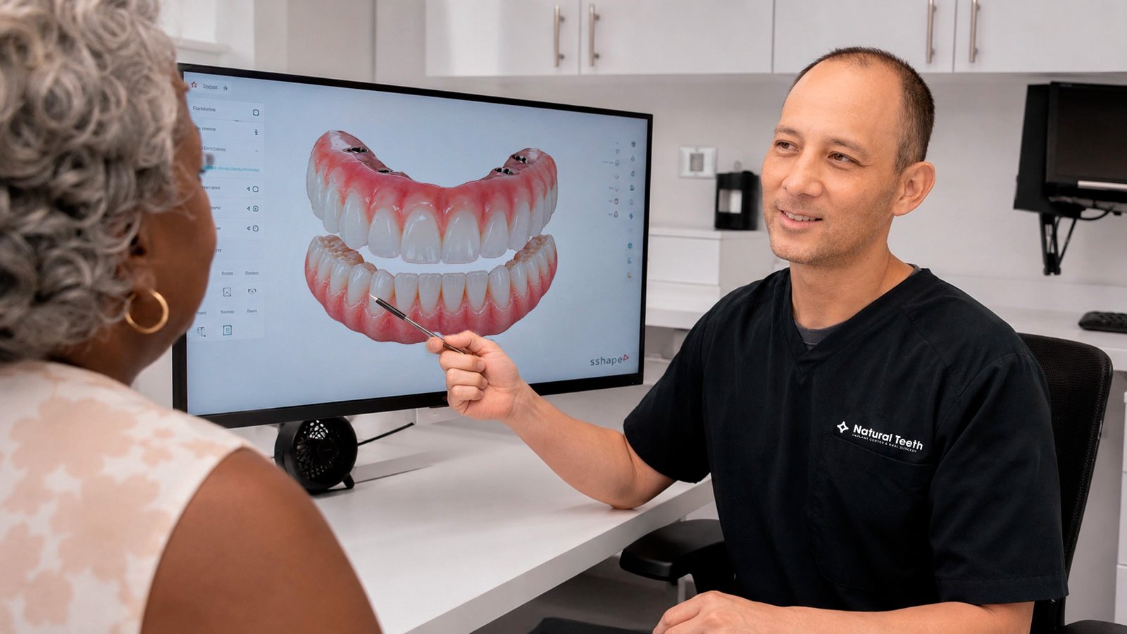 Full-Arch dental implant restoration planned for a Jacksonville patient.